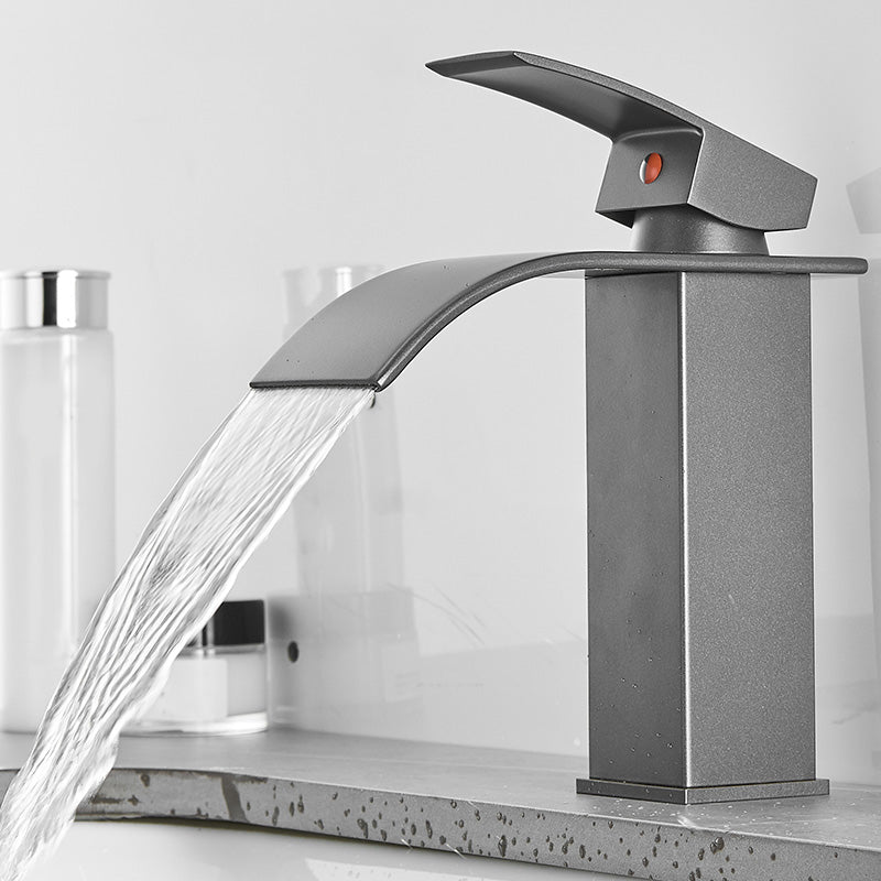 Avtoit | Modern Bathtub Faucet Waterfall Spout Lever Handle Brass Sink Faucet