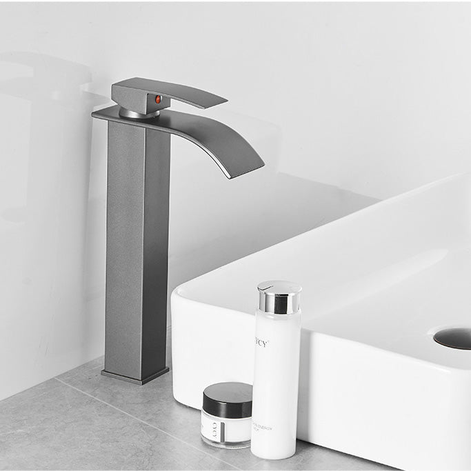 Avtoit | Modern Bathtub Faucet Waterfall Spout Lever Handle Brass Sink Faucet