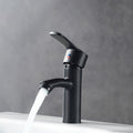 Avtoit | Contemporary Faucet Brass Black Bathroom Lever Handle Single Hole Sink Faucet
