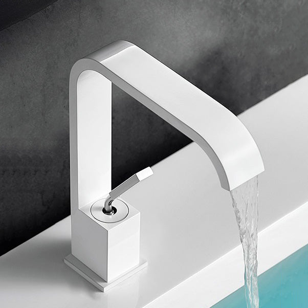 Avtoit | Unique Sink Faucet Bathroom Brass Solid Color Waterfall Spout Faucet