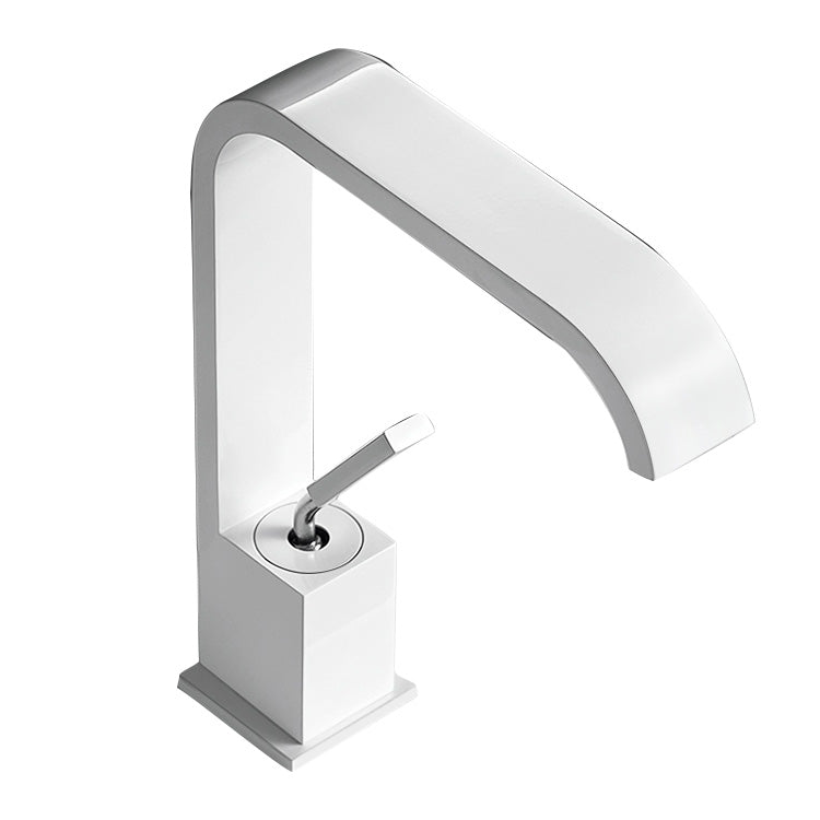 Avtoit | Unique Sink Faucet Bathroom Brass Solid Color Waterfall Spout Faucet