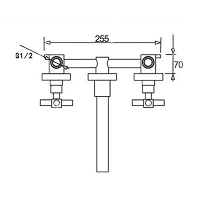 Avtoit | Modern Wall-Mounted Faucet Bathroom Lever Bathtub Faucet