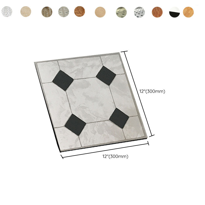 Avtoit | Smooth PVC Floor Covering Peel and Stick Waterproof Square Vinyl Flooring