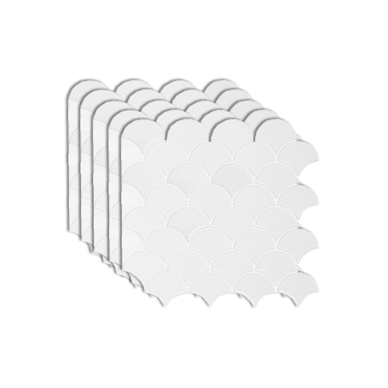 Avtoit | Fish scale Peel & Stick field tile square plastic Peel & Stick mosaic tile