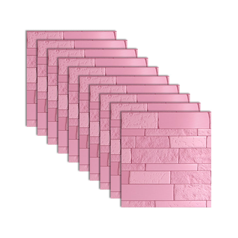 Avtoit | Industrial 3D Brick Wall Plank Bathroom Living Room Wall Panel Set of 10