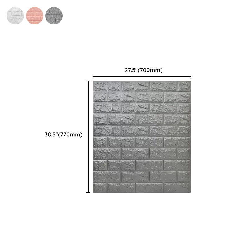 Avtoit | Industrial 3D Brick Wall Plank Bathroom Living Room Wall Panel Set of 10