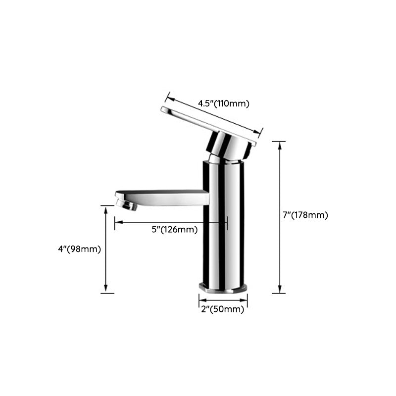 Avtoit | Bathroom Faucet Brass Lever Handle Single Hole Sink Faucet
