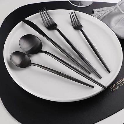 Avtoit | Torin 36-Piece Minimalist Cutlery Set – Premium Stainless Steel Flatware with Matte Finish