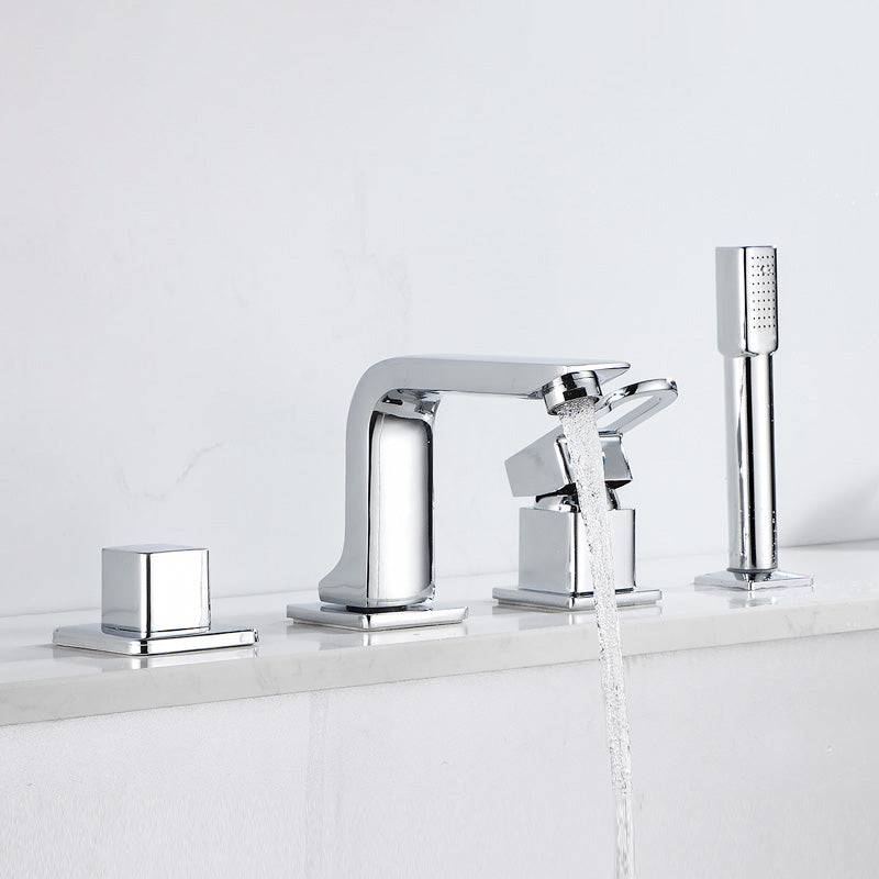 Avtoit | Wall Mounted Faucet Brass Lever Handle Bathroom Faucet Hand Shower