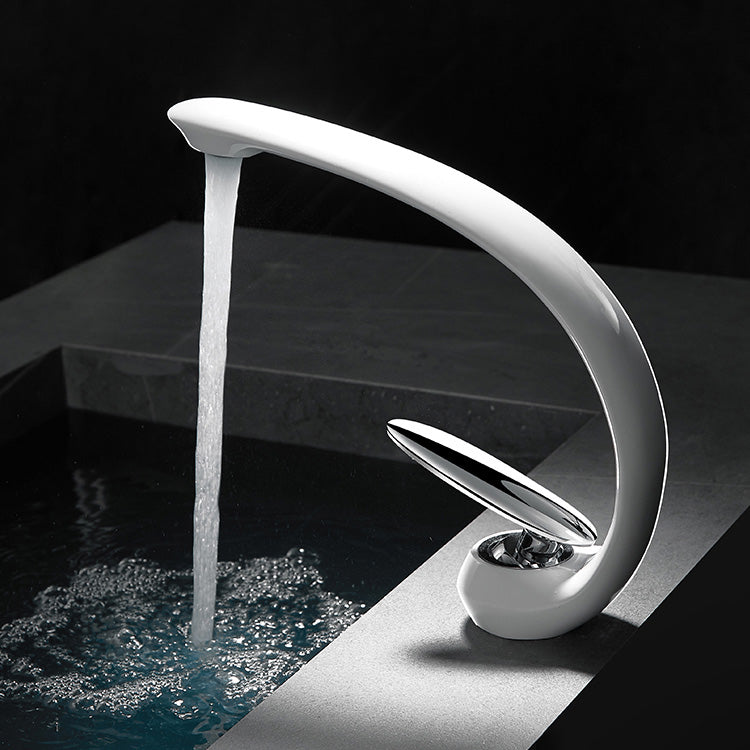 Avtoit | Unique Bathroom Waterfall Spout Brass Basin Faucet