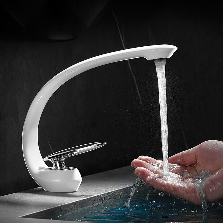 Avtoit | Unique Bathroom Waterfall Spout Brass Basin Faucet