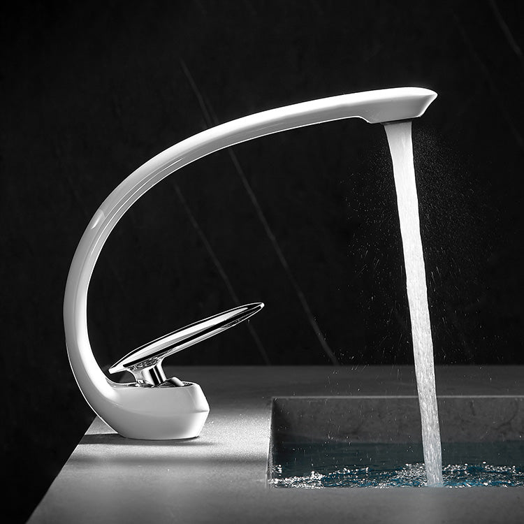 Avtoit | Unique Bathroom Waterfall Spout Brass Basin Faucet