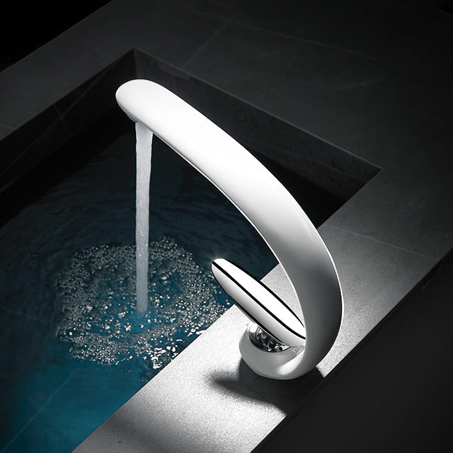 Avtoit | Unique Bathroom Waterfall Spout Brass Basin Faucet