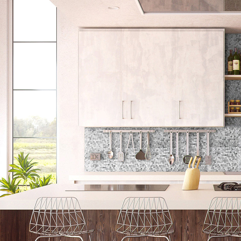 Avtoit | Mosaic Tiles Waterproof Peel and Stick Wall Tile with Hexagonal Shape