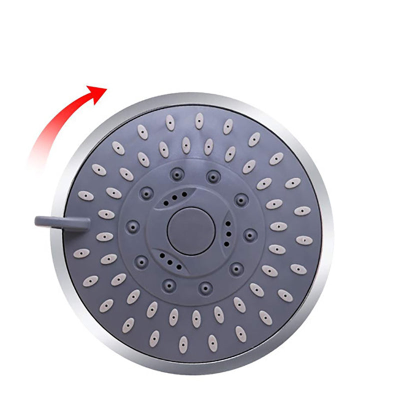 Avtoit | 5 Sprays Shower Head Wall Mounted Silver Round Fixed Shower Head