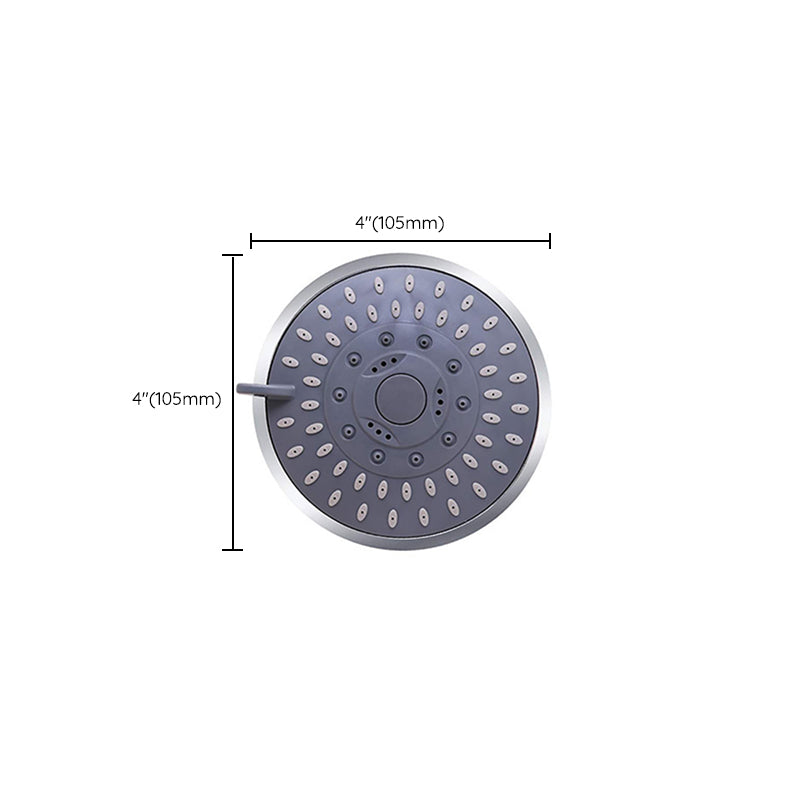 Avtoit | 5 Sprays Shower Head Wall Mounted Silver Round Fixed Shower Head