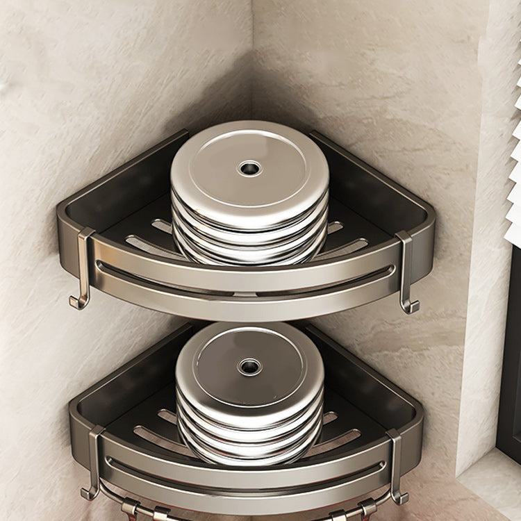 Avtoit | Contemporary bathroom accessory set 3-piece bath shelf with hooks