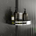Avtoit | Polished Chrome Modern Bathroom Accessories Set Stainless Steel Triangular Shower Shelf