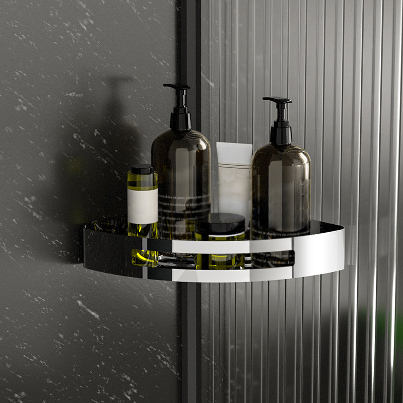 Avtoit | Polished Chrome Modern Bathroom Accessory Set Stainless Steel Triangular Bath Shelf