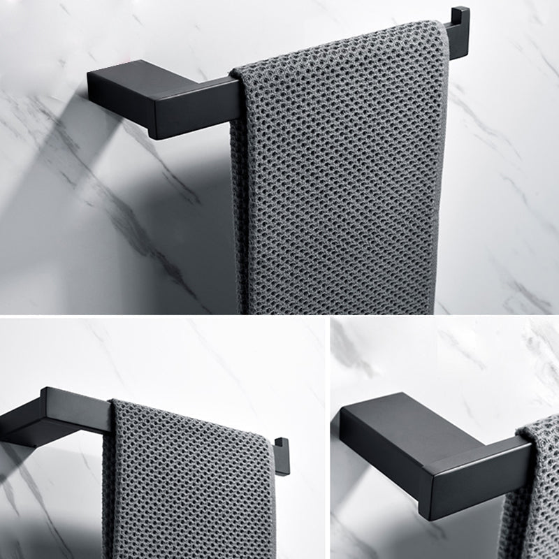Avtoit | 5-piece Modernism Bathroom Accessory Set in Matte Black Stainless Steel