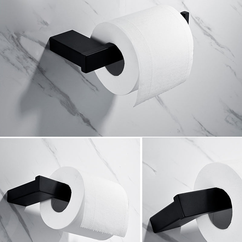 Avtoit | 5-piece Modernism Bathroom Accessory Set in Matte Black Stainless Steel