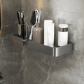 Avtoit | 3-piece modern bathroom hardware set aluminum bathroom shelf in gray