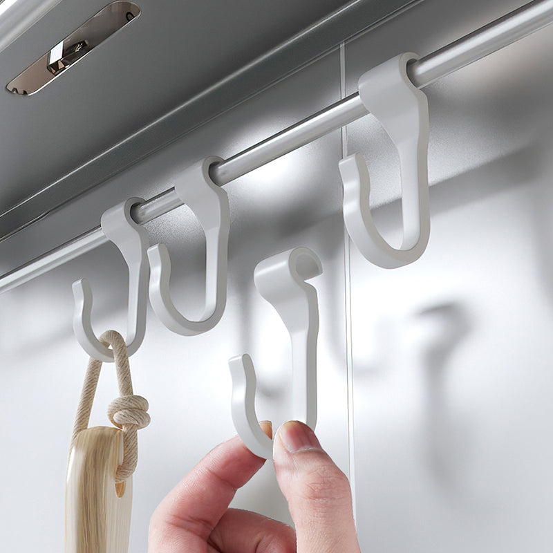 Avtoit | 3-piece modern bathroom hardware set aluminum bathroom shelf in gray
