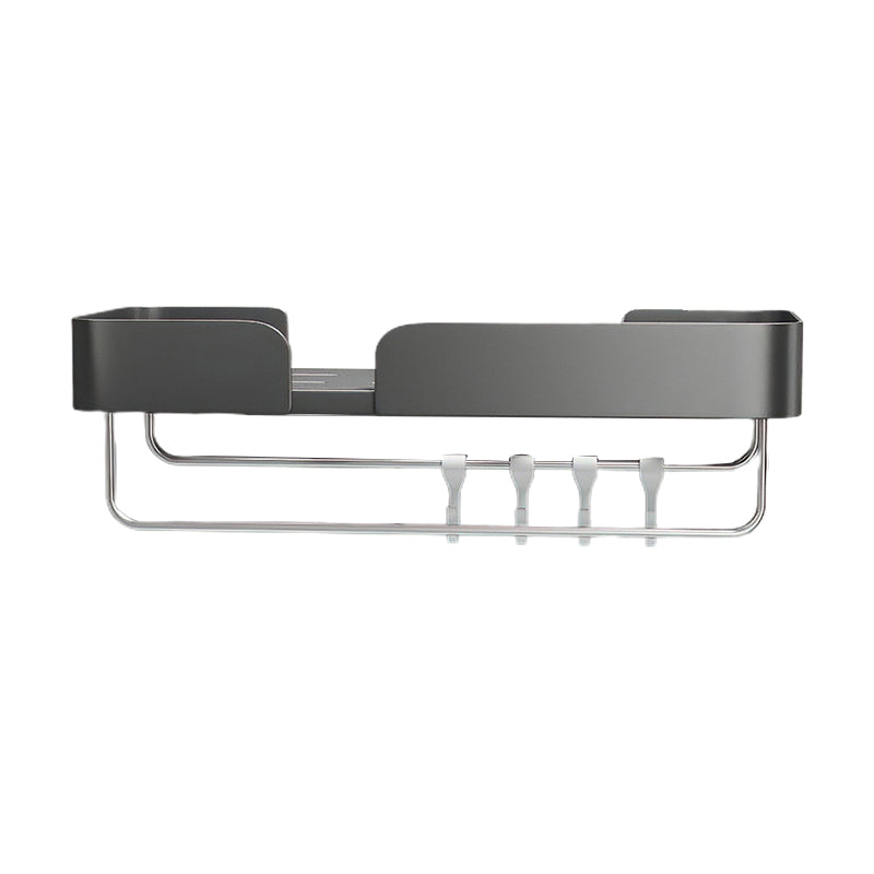 Avtoit | 3-piece modern bathroom hardware set aluminum bathroom shelf in gray