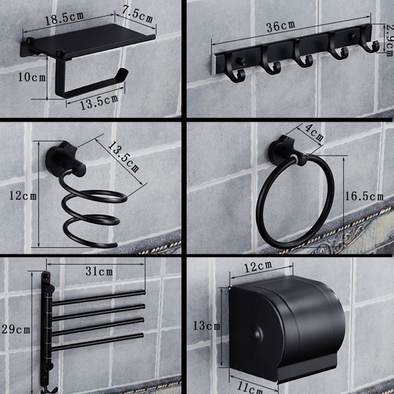 Avtoit | Modern Bathroom Accessories Hardware Set Black Accessories Hardware Set