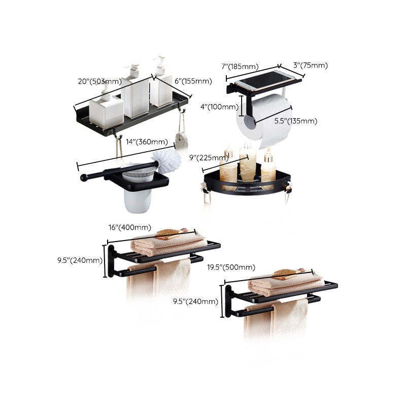 Avtoit | Modern Bathroom Accessories Hardware Set Black Accessories Hardware Set