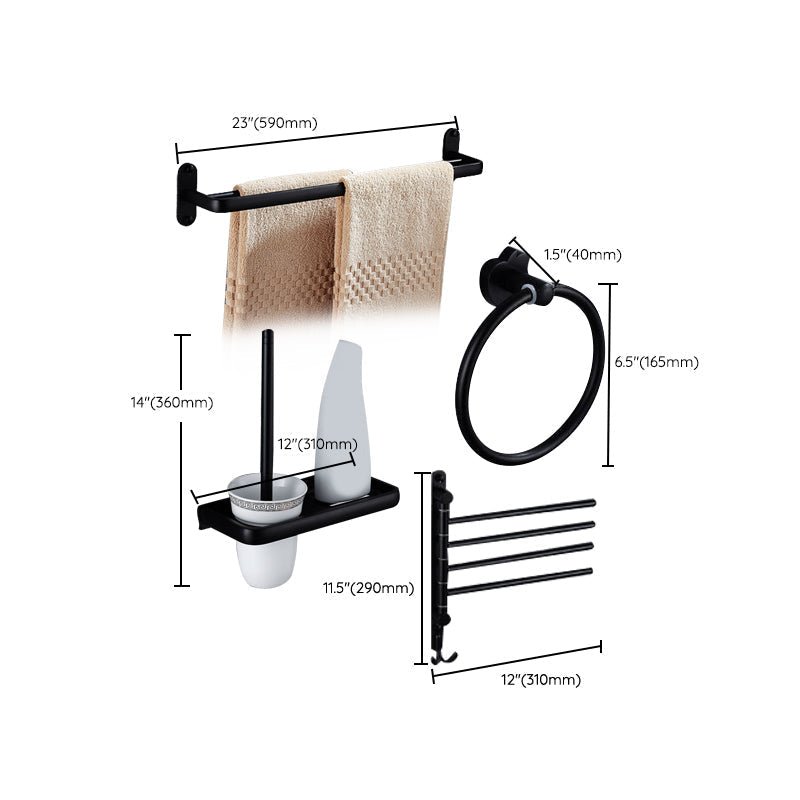 Avtoit | Modern Bathroom Accessories Hardware Set Black Accessories Hardware Set