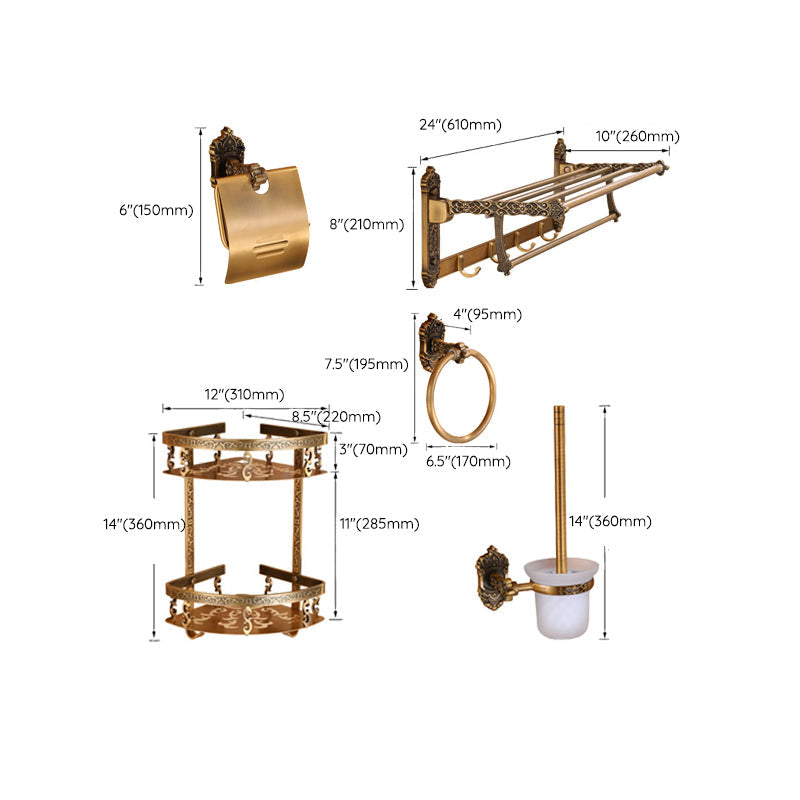 Avtoit | Brass Accessories Hardware Set Traditional Bathroom Accessories Hardware Set