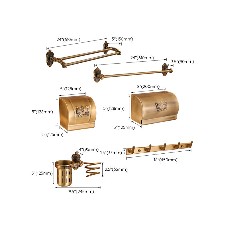 Avtoit | Brass Accessories Hardware Set Traditional Bathroom Accessories Hardware Set