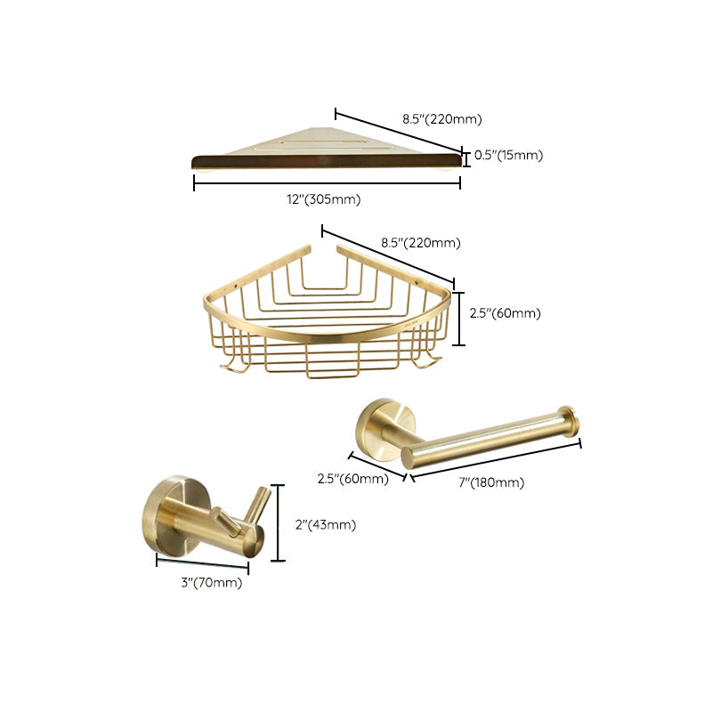 Avtoit | Traditional Brushed Brass Bathroom Accessories As Individual Piece Or In Set Made Of Metal