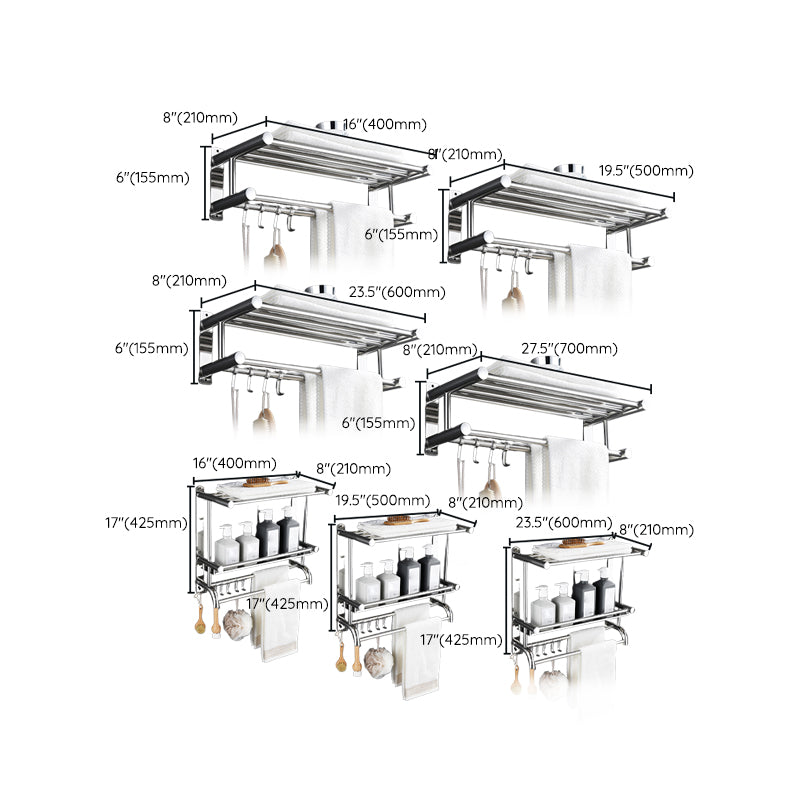 Avtoit | Contemporary Metal Bathroom Accessories Single Piece or as Set with Paper Holder