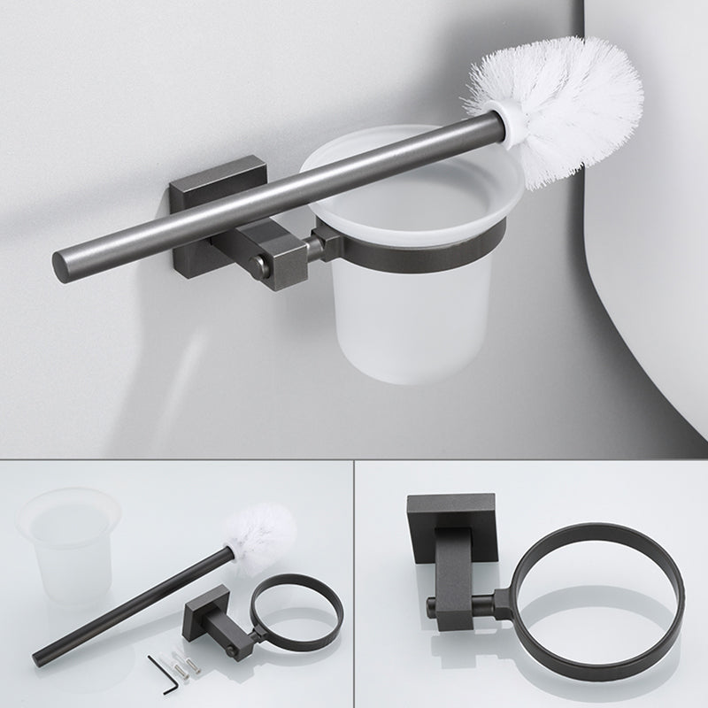 Avtoit | Modern Bathroom Accessories Hardware Set Gray Bathroom Hardware Set