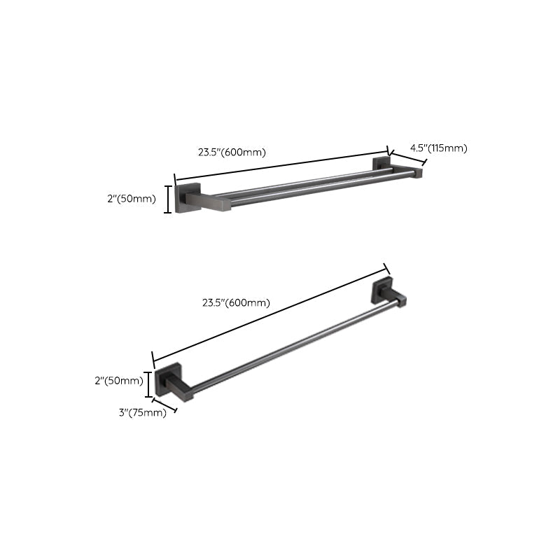 Avtoit | Modern Bathroom Accessories Hardware Set Gray Bathroom Hardware Set