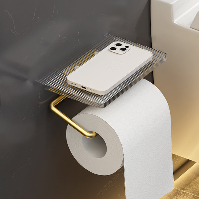 Avtoit | 6-piece bathroom accessory set made of gold-colored metal bathroom hardware set