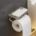 Avtoit | 6-piece bathroom accessory set made of gold-colored metal bathroom hardware set