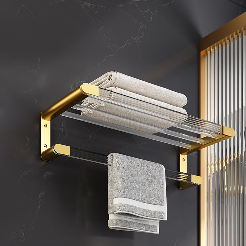 Avtoit | 6-piece bathroom accessory set made of gold-colored metal bathroom hardware set