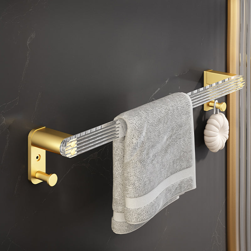 Avtoit | 6-piece bathroom accessory set made of gold-colored metal bathroom hardware set