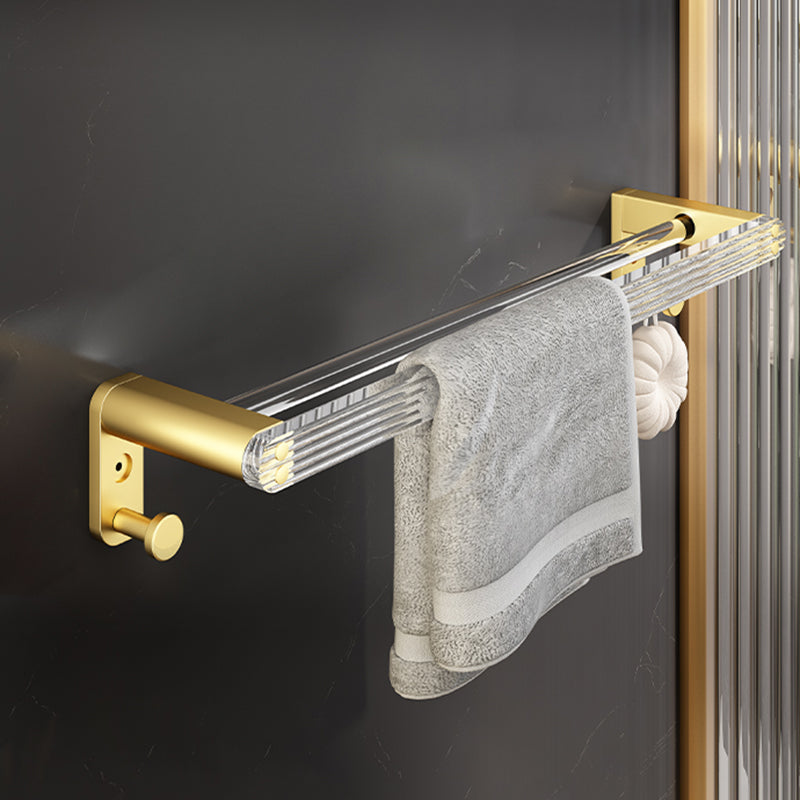 Avtoit | 6-piece bathroom accessory set made of gold-colored metal bathroom hardware set