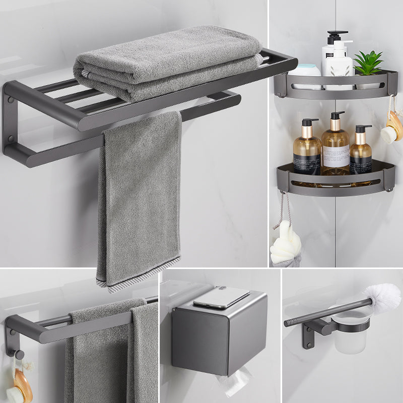Avtoit | Gray Bathroom Accessory Set Modern Bathroom Accessories Hardware Set