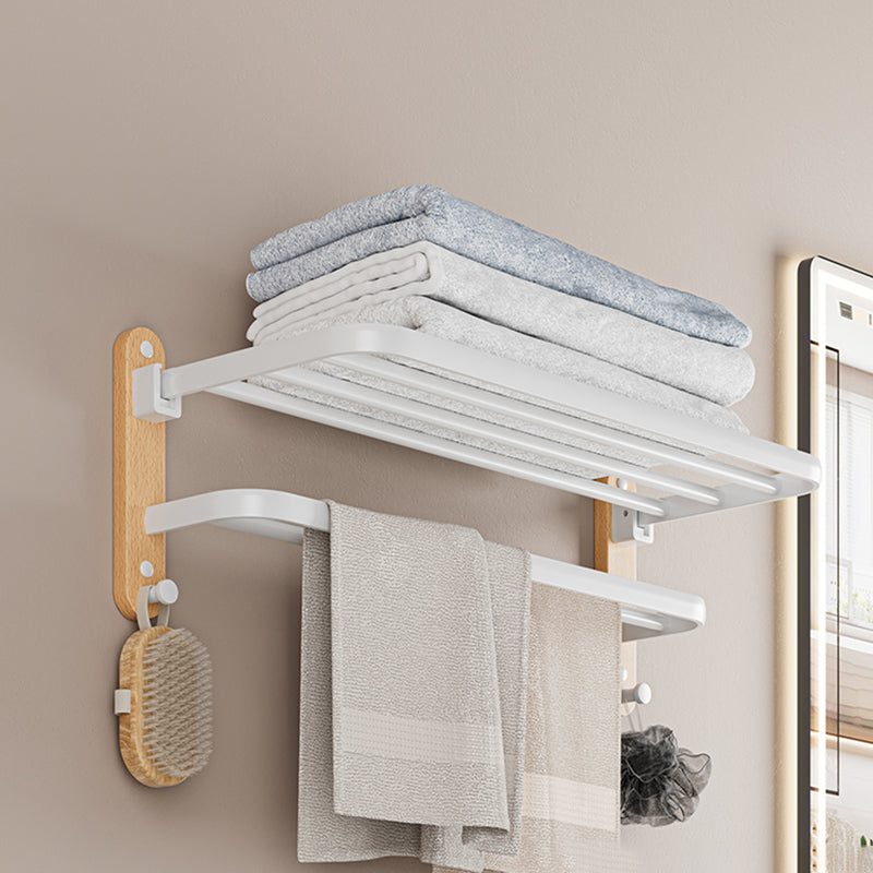 Avtoit | White Metal and Solid Wood Bathroom Accessories Hardware Set