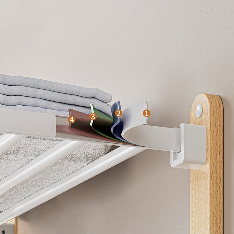 Avtoit | White Metal and Solid Wood Bathroom Accessories Hardware Set