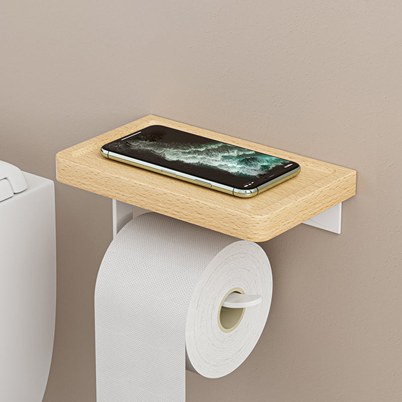 Avtoit | White Metal and Solid Wood Bathroom Accessories Hardware Set