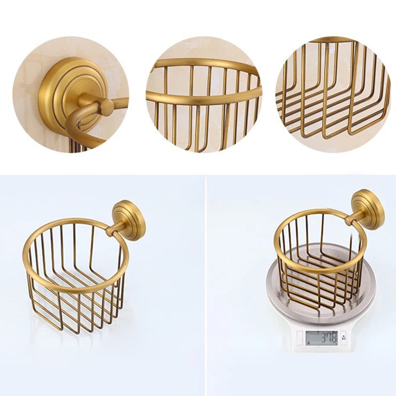 Avtoit | 4-piece traditional bathroom accessory set Gold Brass bathroom accessory hardware set