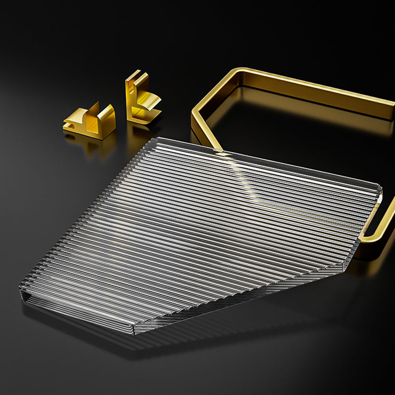 Avtoit | Metal and Acrylic Bathroom Accessory Set Transparent Bathroom Accessories