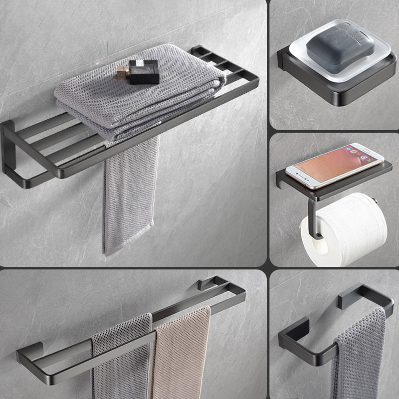 Avtoit | Gray metal modern bathroom accessories as a single piece or as a set