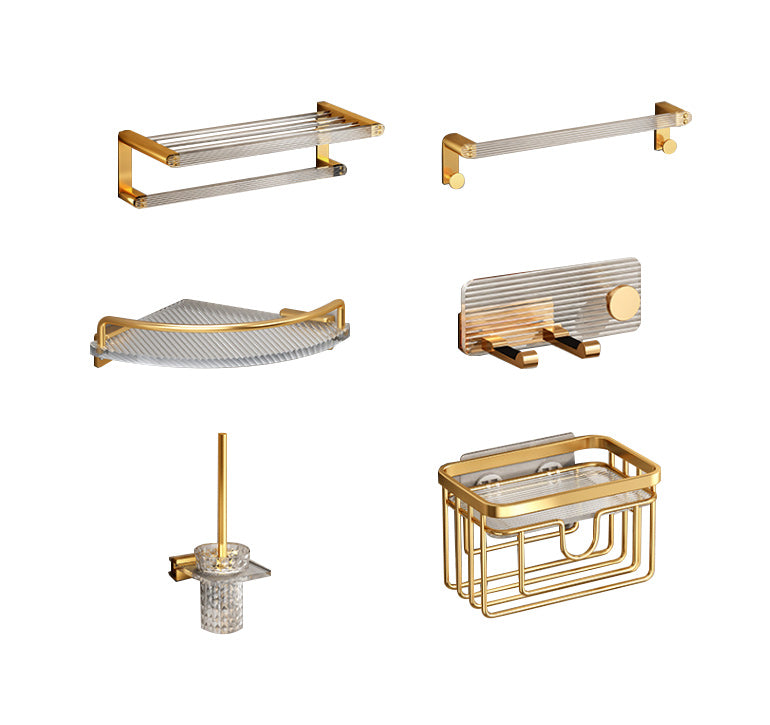 Avtoit | Plastic Modern Bathroom Accessories Hardware Set with Bathroom Shelf